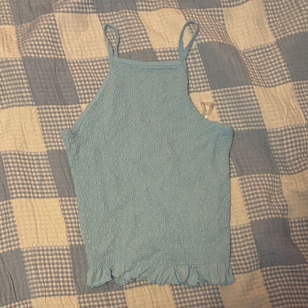 SO Light Blue Sleeveless Women's Top